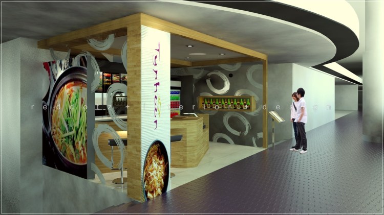 kiosk cafe interior design Subang Shopping Mall Malaysia 