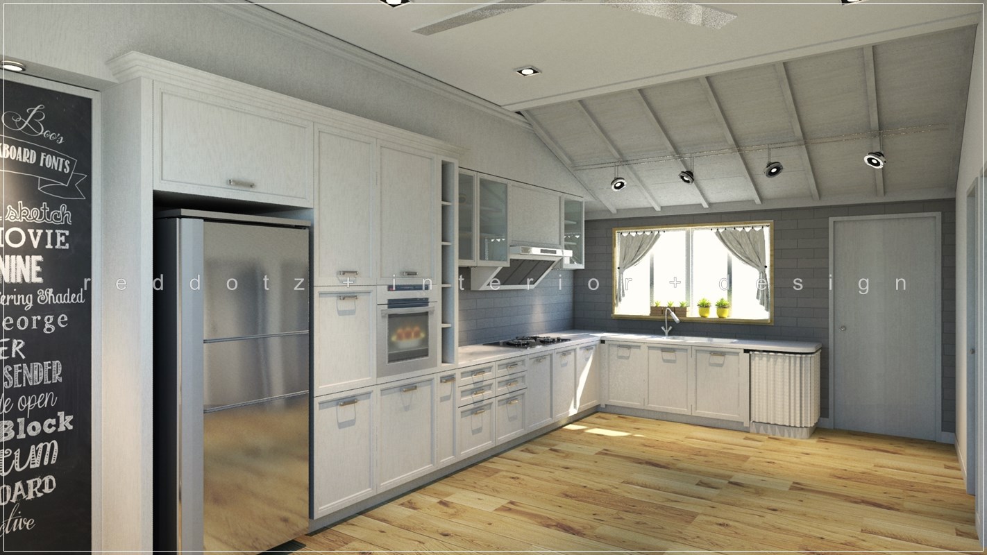 cottage green kitchen design malaysia