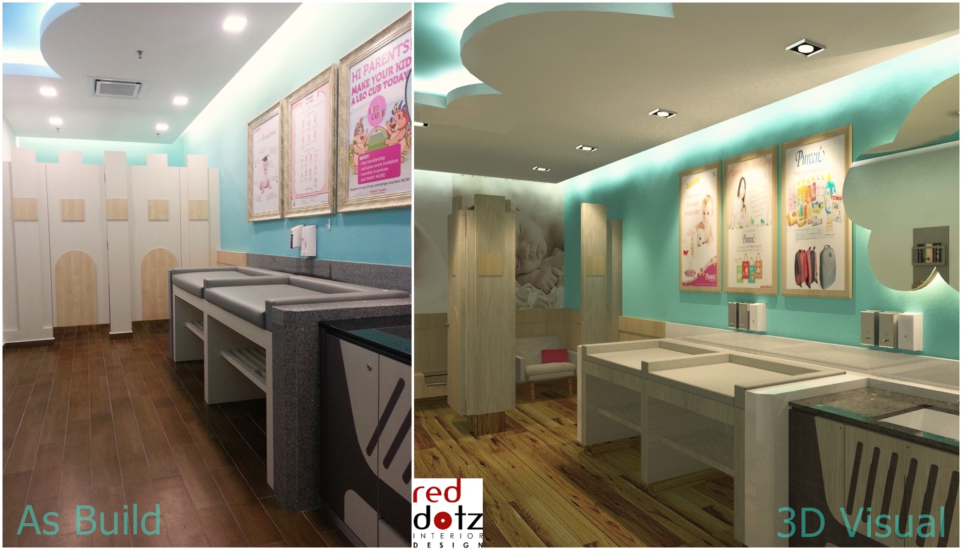 before and after 3d interior design photo Malaysia