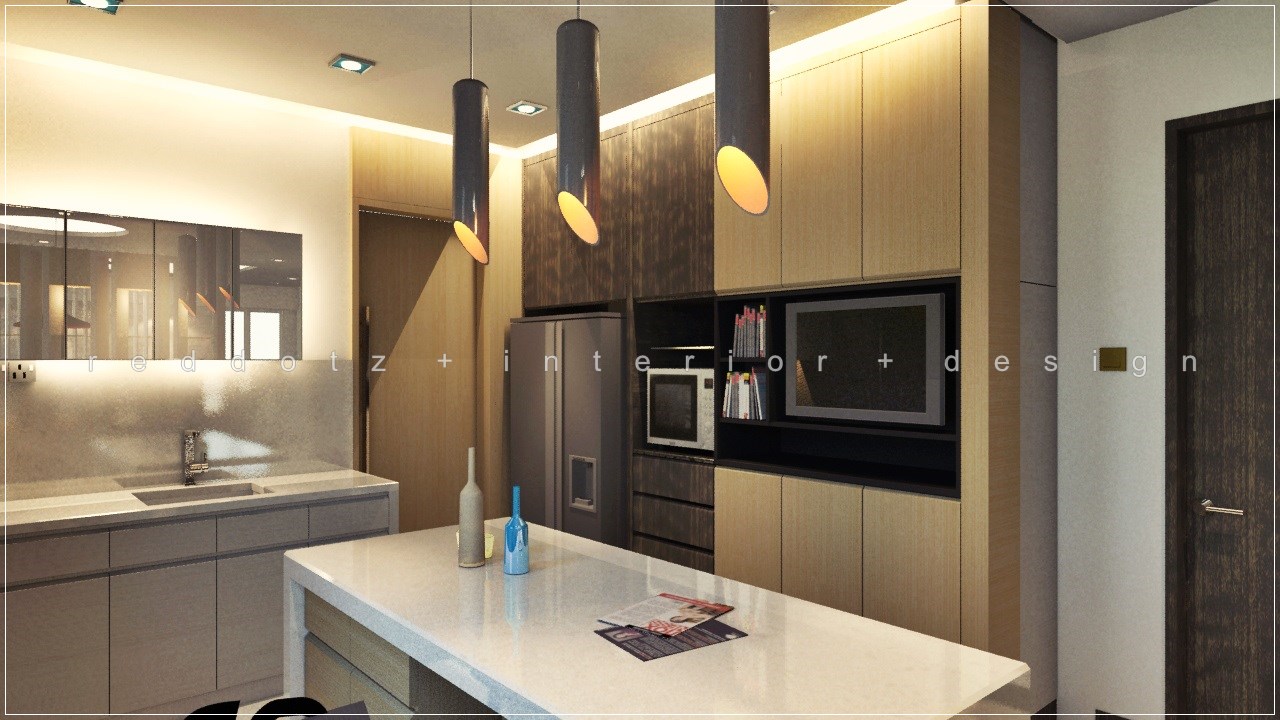 Bukit Tinggi Dry Kitchen 3D Home Design