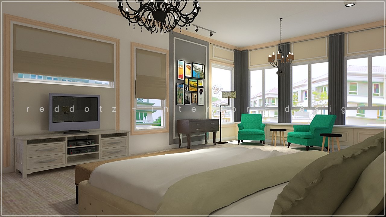 Rafflesia Damansara Perdana Master Bedroom Study Lounge Design
