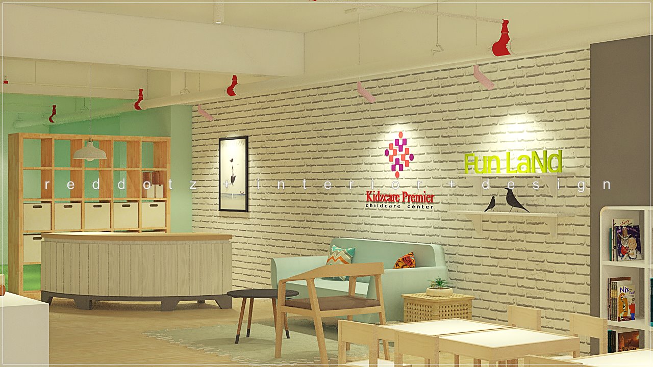 child care center reception design malaysia