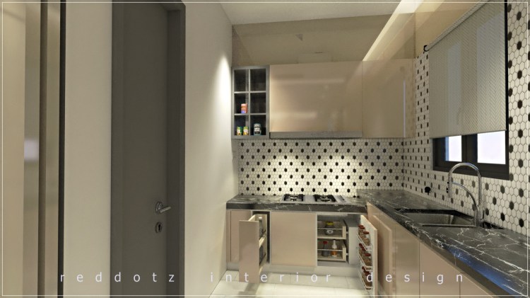 Scandinavian style wet kitchen design Malaysia