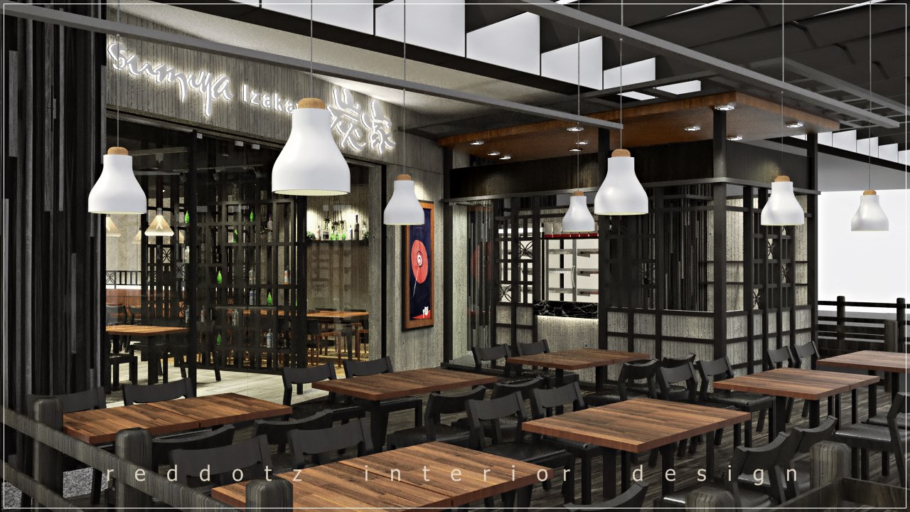Japanese Restaurant Front Entrance Design Malaysia