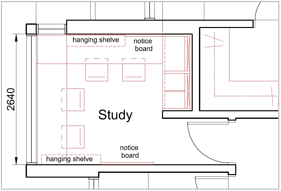 Lush Executive Condominium Study Room Layout Plan