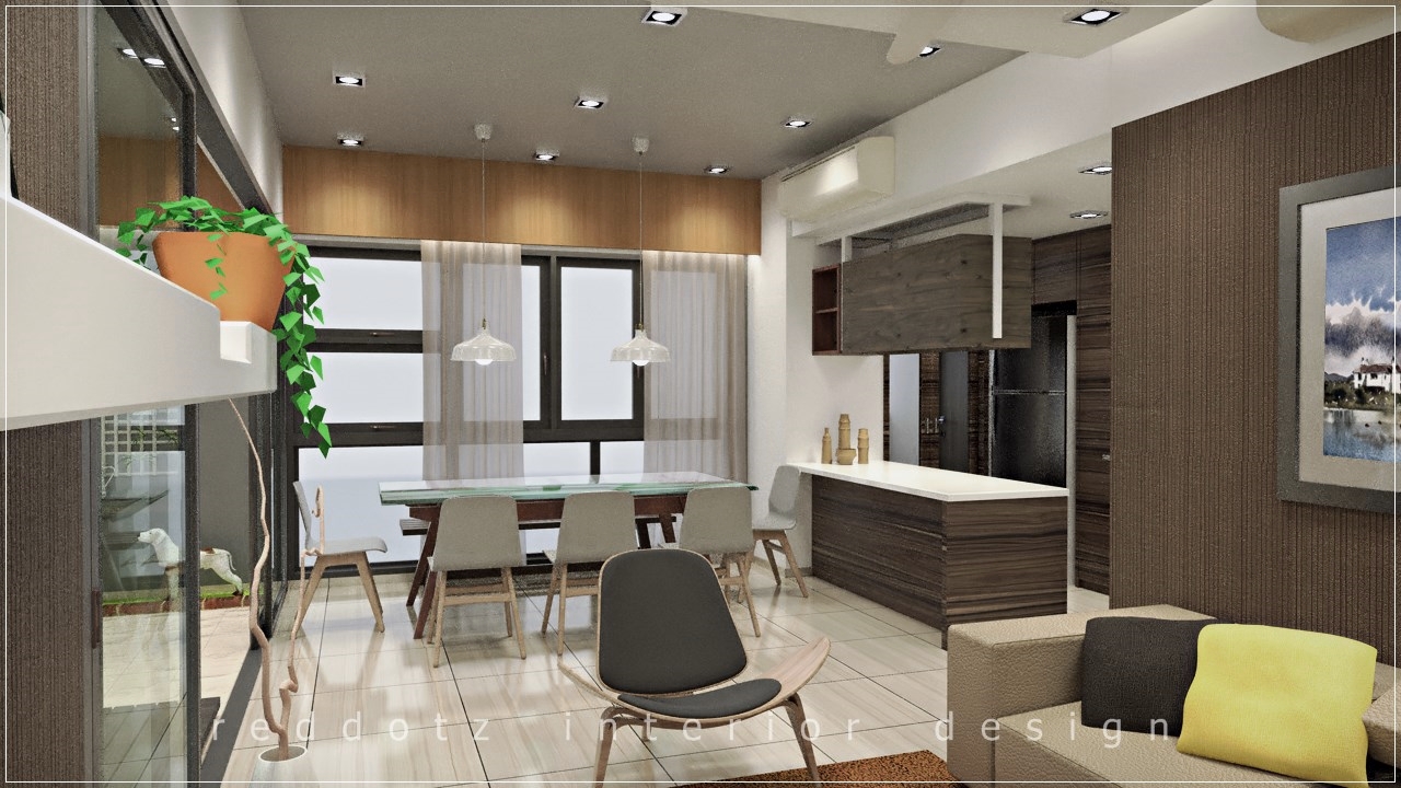 Lush Executive Condominium Dining Area Design