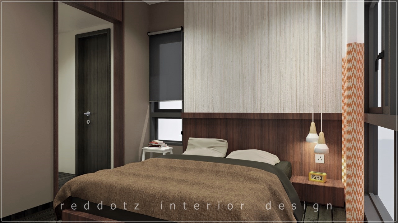 Lush Executive Condominium Master Bedroom Design