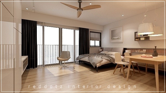 Soho home bed area design Malaysia