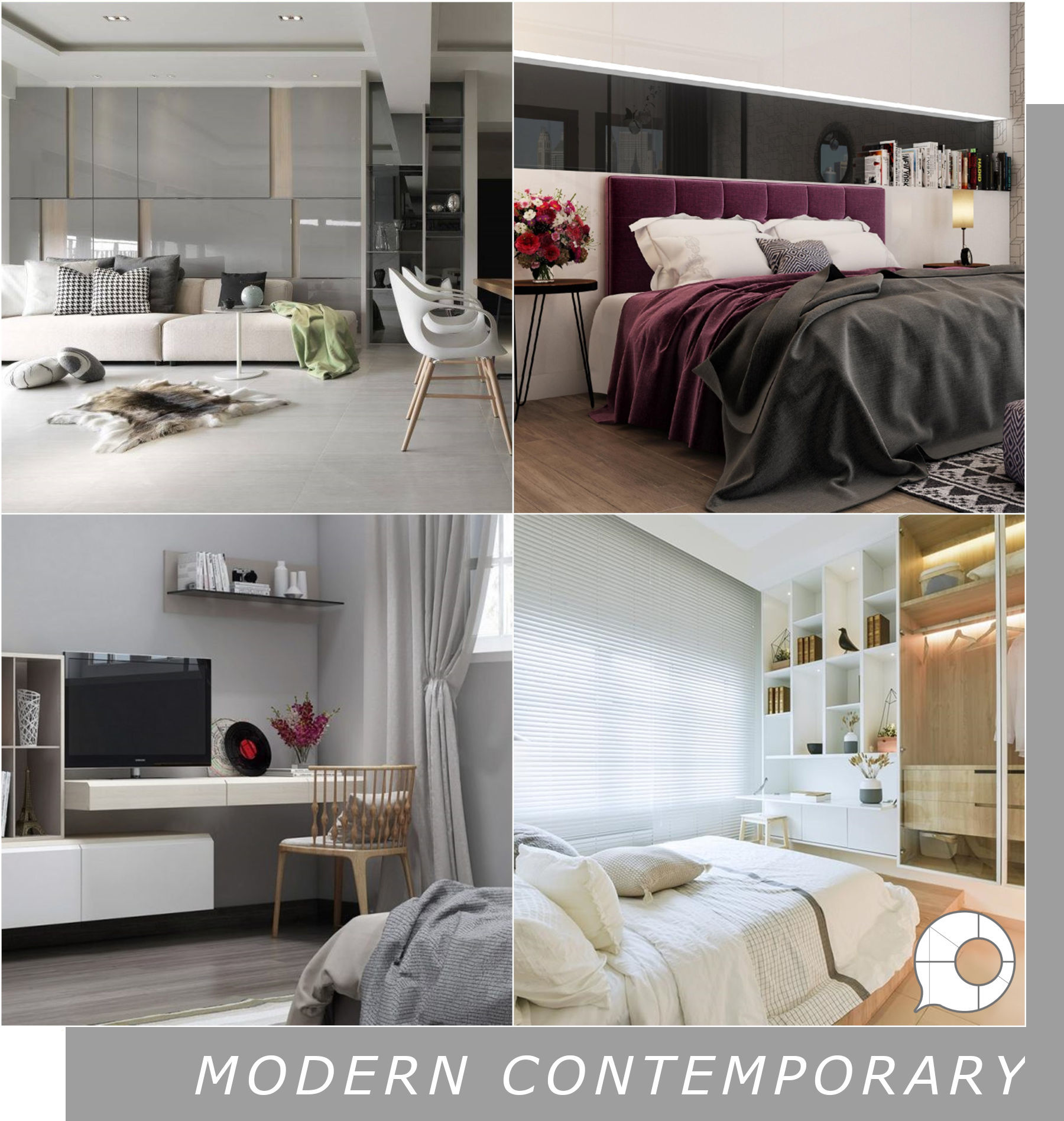 modern contemporary interior design theme