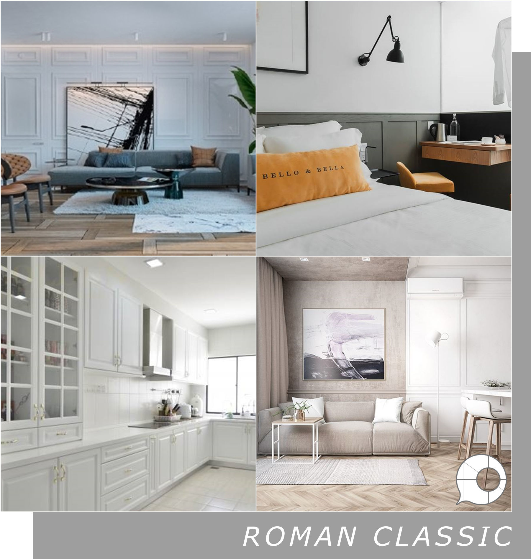 roman classic interior design theme