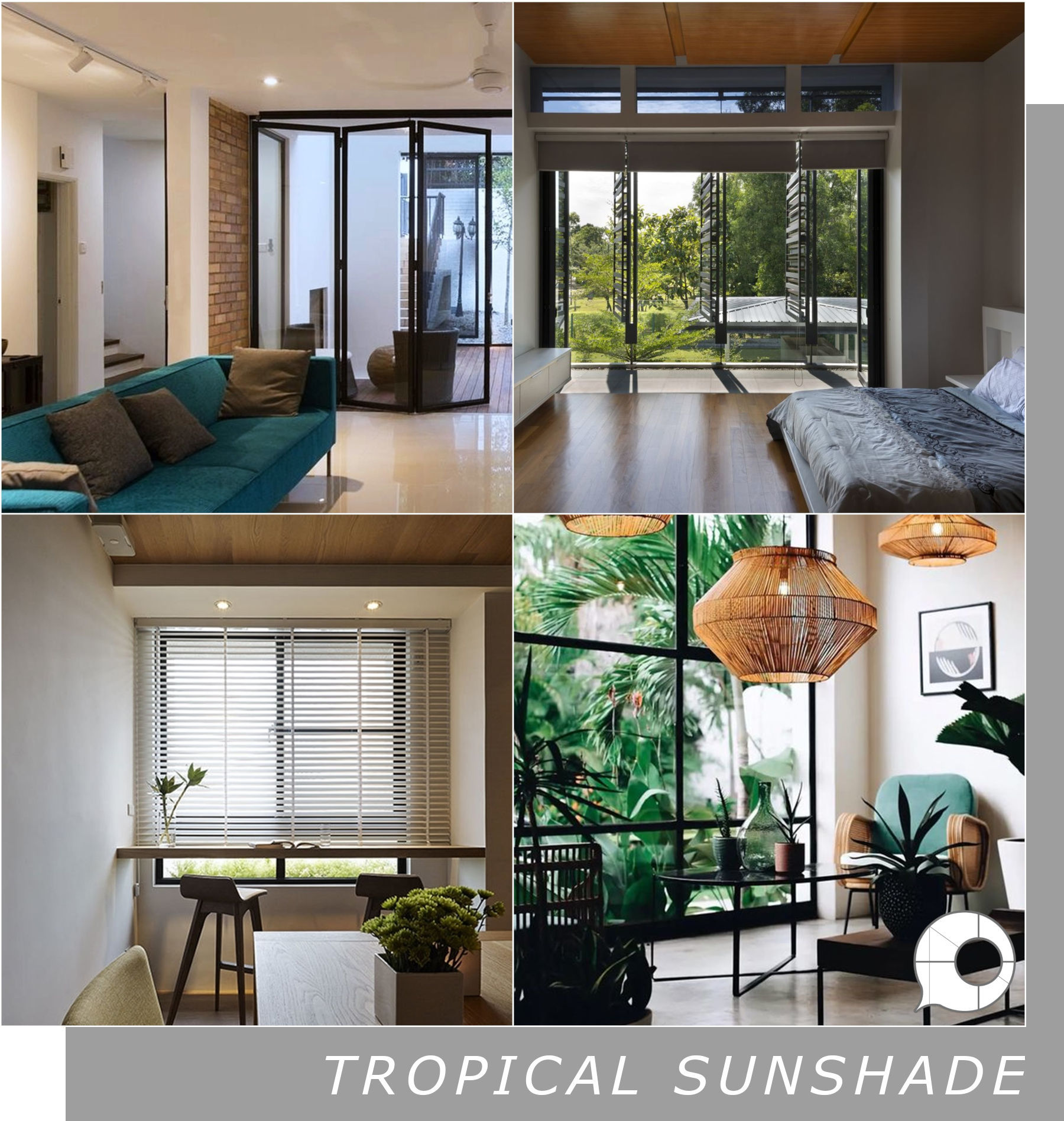 tropical sunshade interior design theme