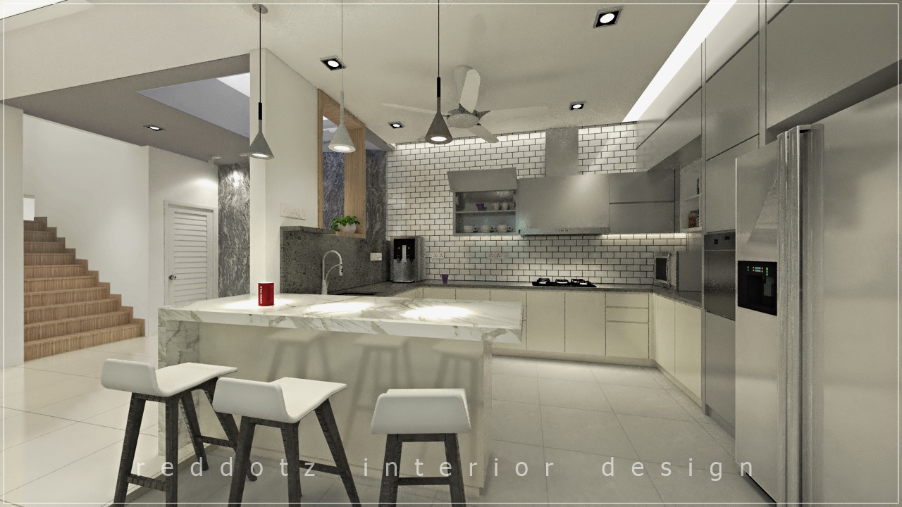 Kajang Residence Dry Kitchen design