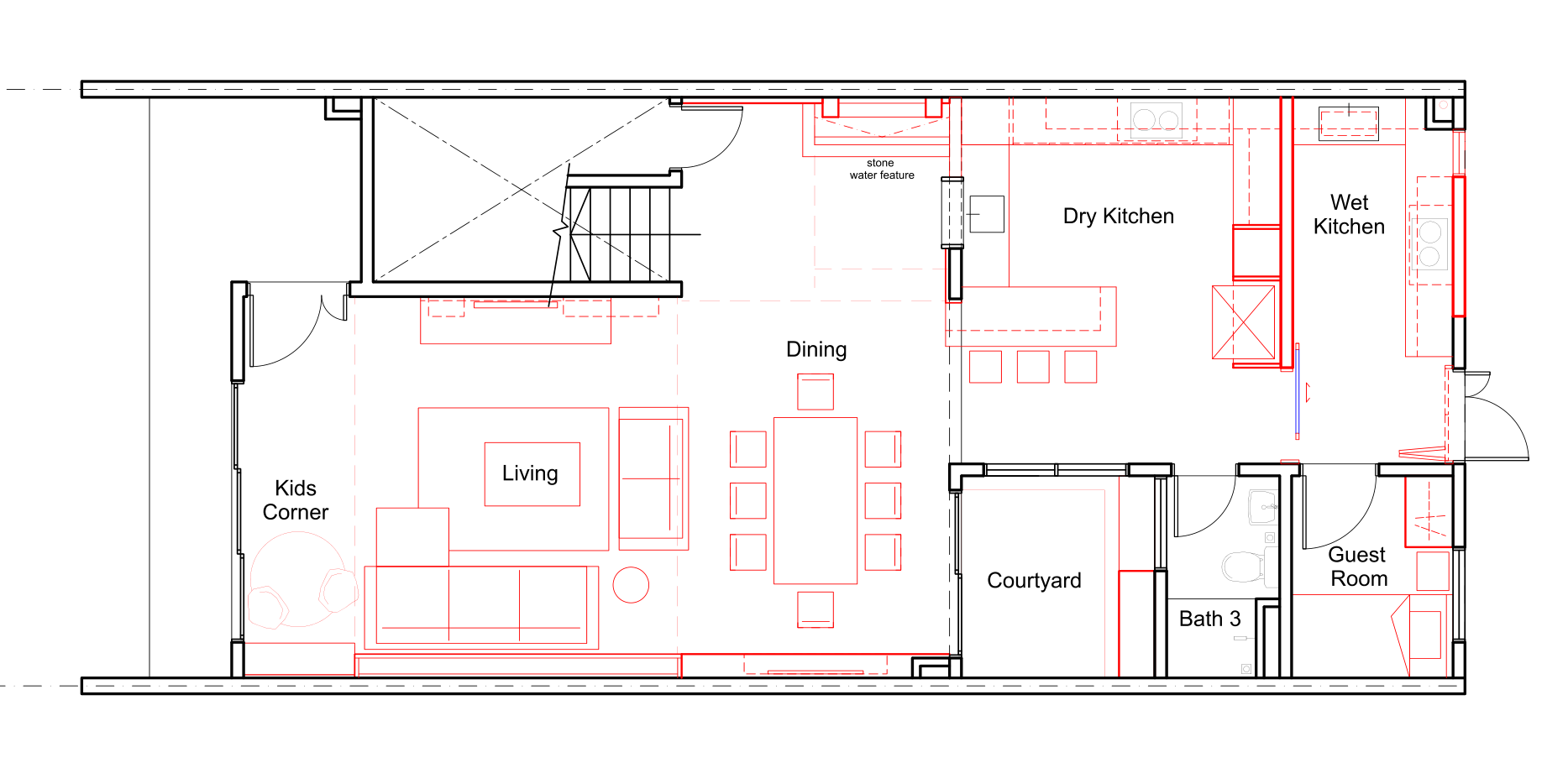Kajang Residence Living Room Layout Plan