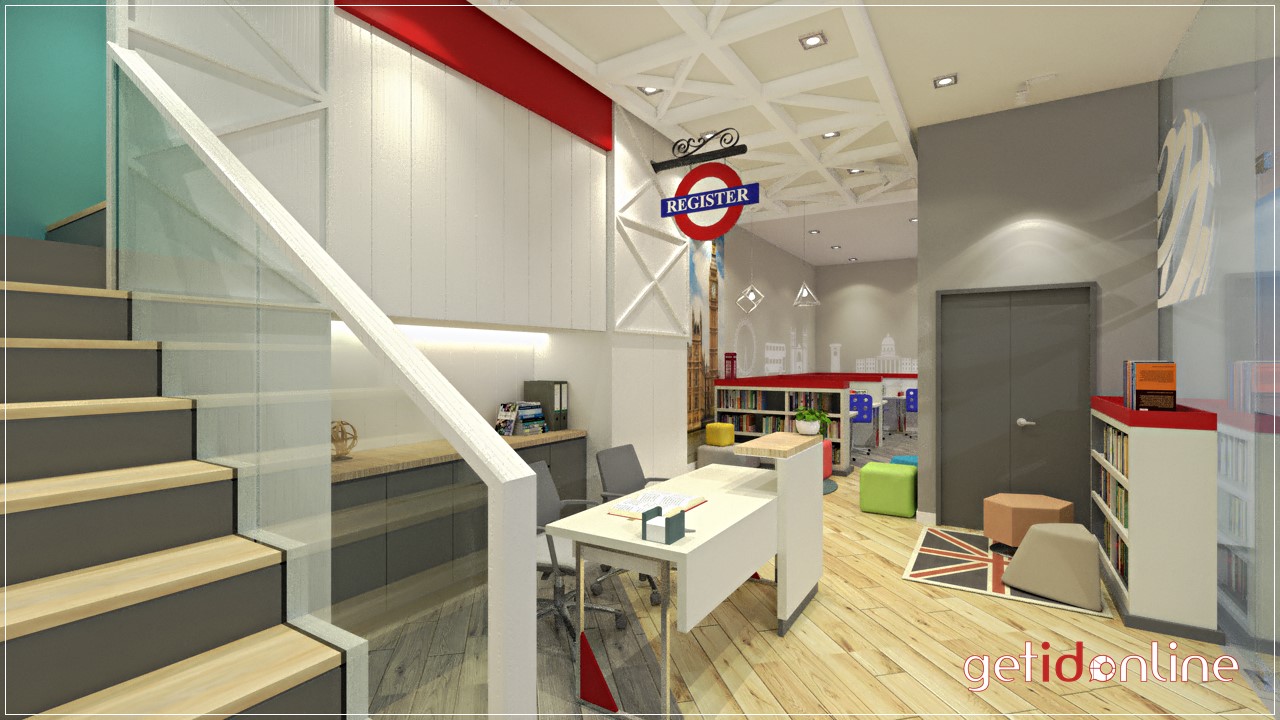 Education Center Reception Area Design Malaysia