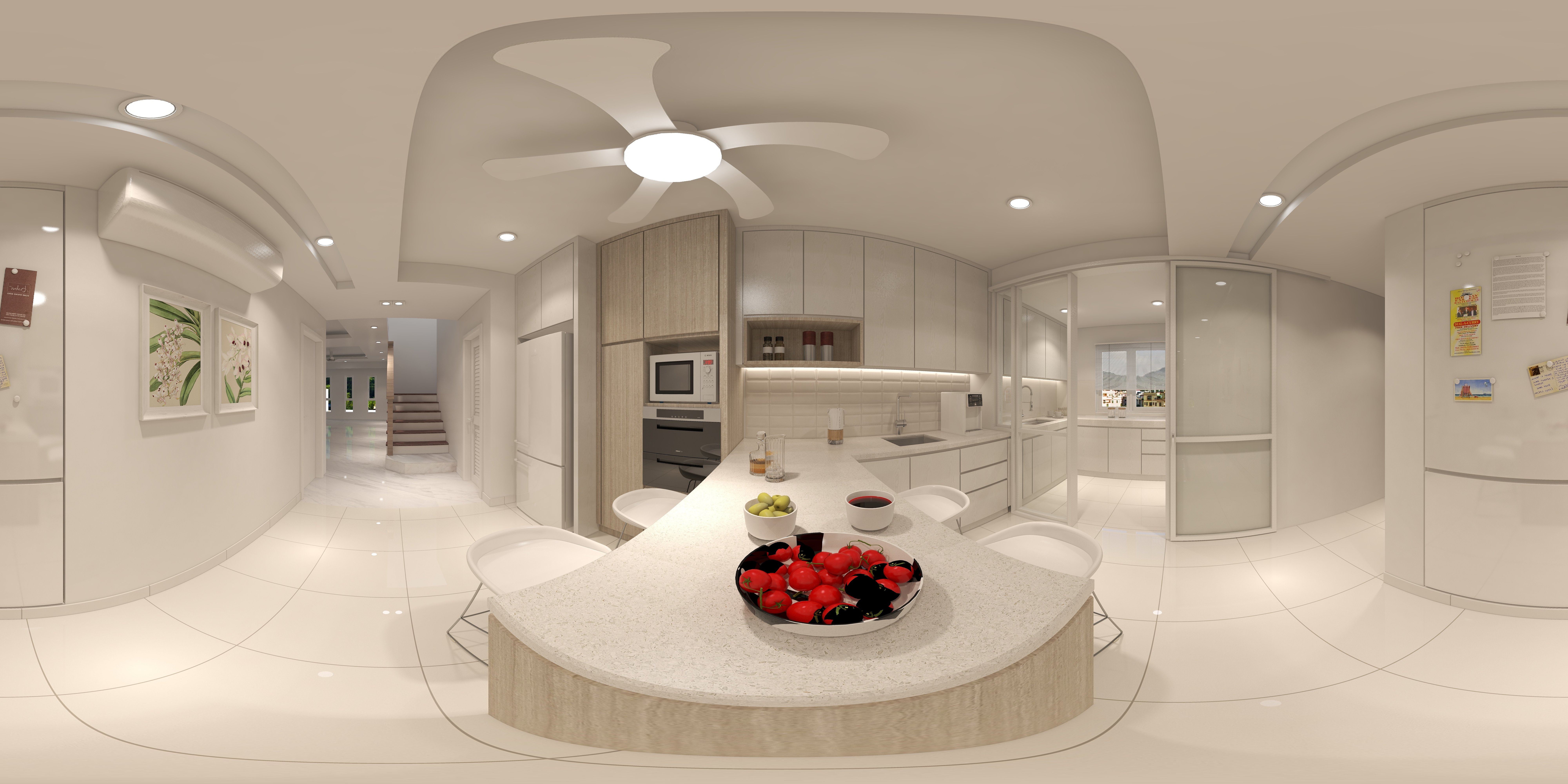 Dry Kitchen Design 360 Panorama Malaysia