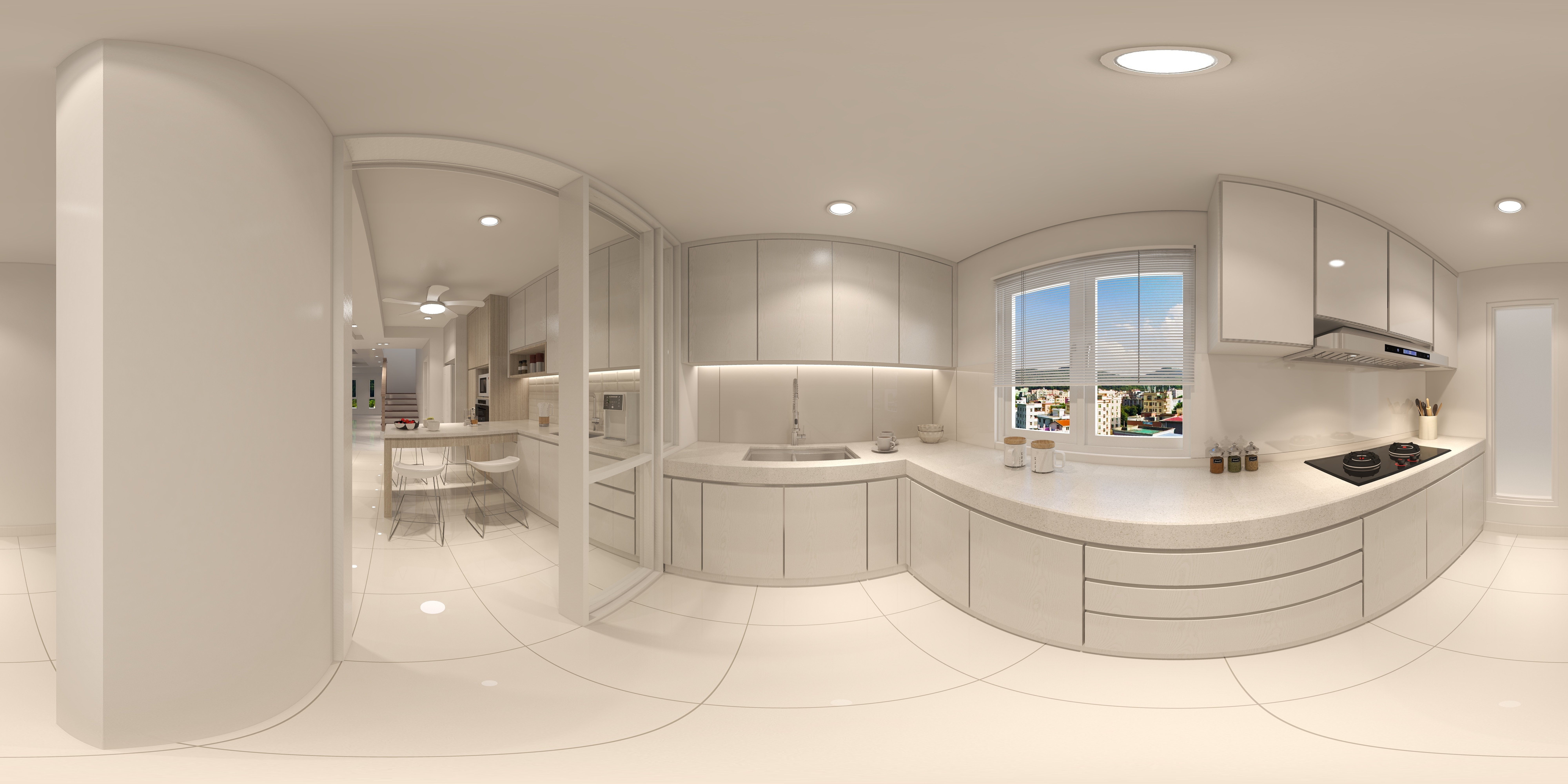 Wet Kitchen Design 360 Panorama Malaysia